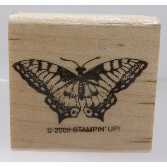 Butterfly Rubber Stamp By Stampin' Up! 2002 1.5"x1.5" - Picture 1 of 3